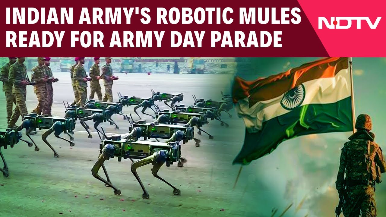 Indian Army's Robotic Mules Ready For Army Day Parade 2025
