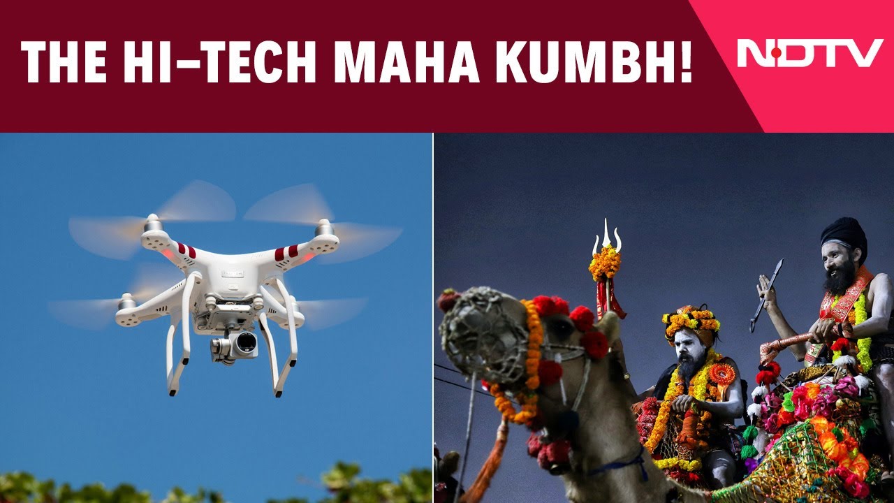 Maha Kumbh Goes Hi-Tech With AI Cameras & Underwater Drones | Security Measures Maha Kumbh Goes Hi-Tech With AI Cameras & Underwater Drones | Security Measures