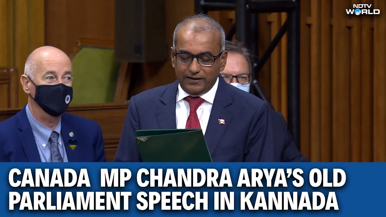 Chandra Arya's Old Parliament Speech In Kannada As Trudeau Loyalist MP Enters Race For Top Post