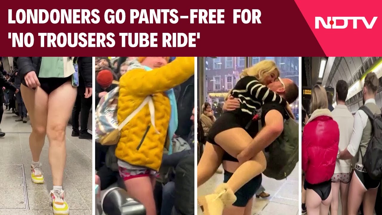 UK News | Londoners Brave Freezing Temperatures For 'No Trousers Tube Ride'