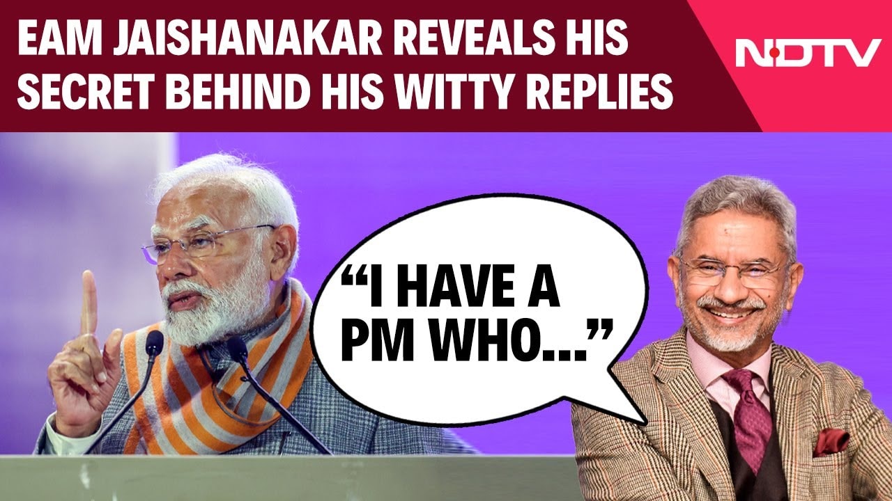EAM Jaishankar Reveals Secret Behind His Witty Replies