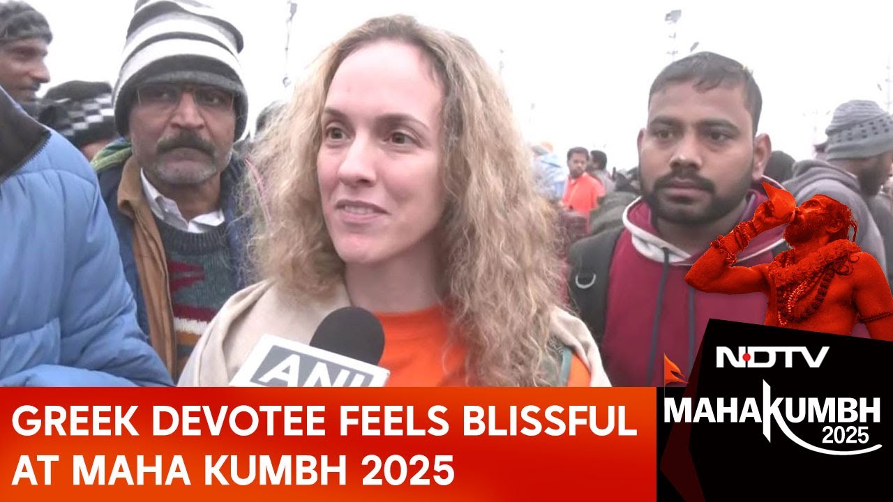 Maha Kumbh 2025 | Greek Devotee Feels Blissful At Maha Kumbh 2025, Sings 'Twamev Mata'