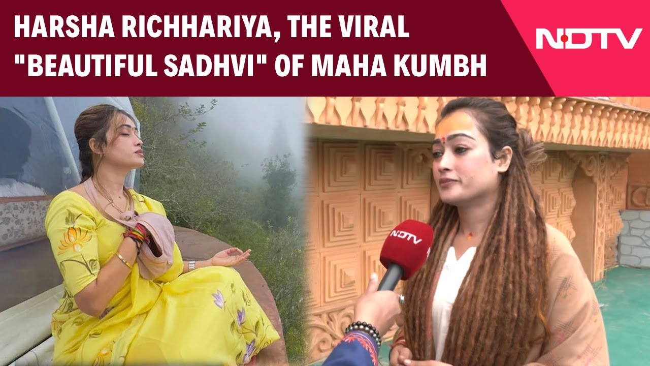 Harsha Richhariya, The Viral "Beautiful Sadhvi" Of Maha Kumbh 2025