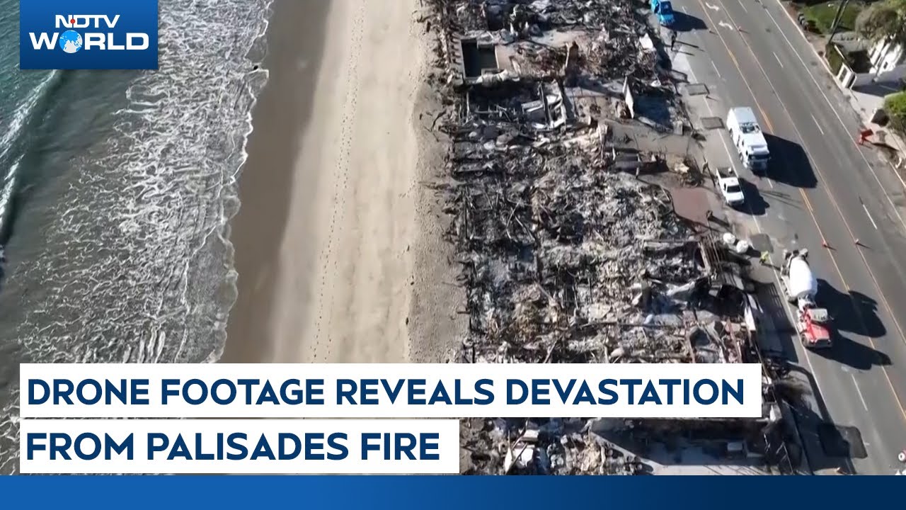 Drone Footage Shows Devastating Aftermath Of Pacific Palisades Fire