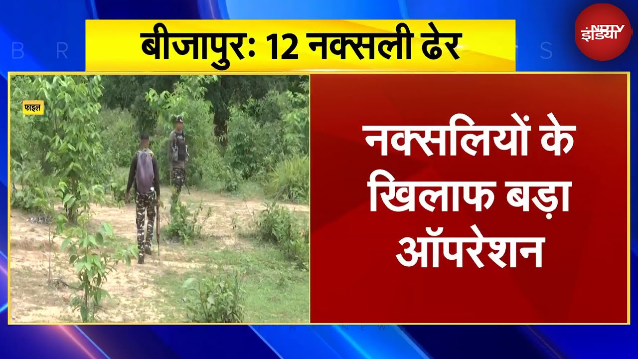Bijapur Naxal Encounter: बीजापुर में सुरक्षाबलों और नक्सलियों के बीच मुठभेड़, 12 नक्सली हुए ढेर
