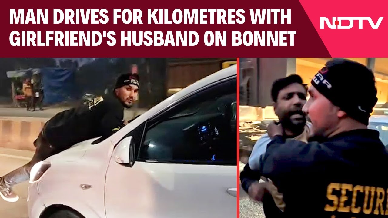 UP News | Girlfriend's Husband On Bonnet, Man Drives Car For Kilometres At High Speed
