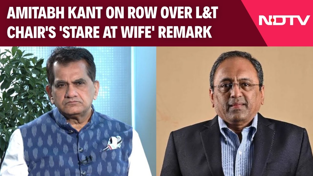 Video : Amitabh Kant On Row Over L&T Chair's 'Stare At Wife' Remark; "Was Twisted"