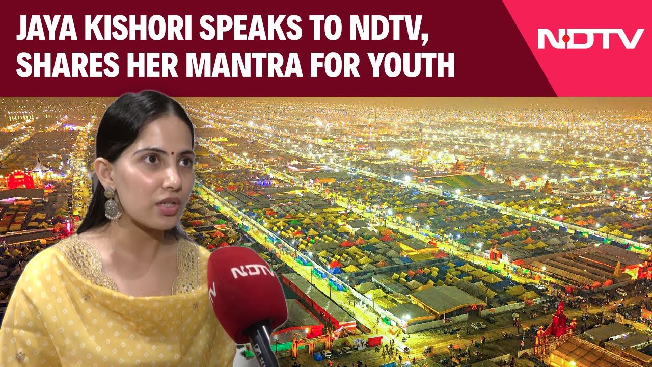 Jaya Kishori inspires youth, promotes Maha Kumbh.