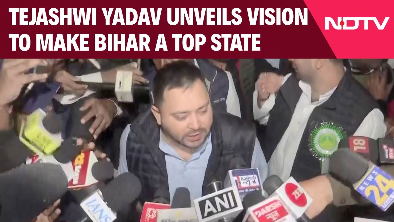 Tejashwi Yadav Unveils Vision to Make Bihar a Top State