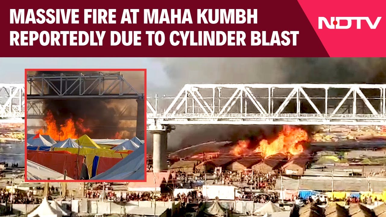 Massive Fire At Kumbh Mela Reportedly Due To Cylinder Blast