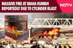 Massive Fire At Kumbh Mela Reportedly Due To Cylinder Blast Massive Fire At Kumbh Mela Reportedly Due To Cylinder Blast