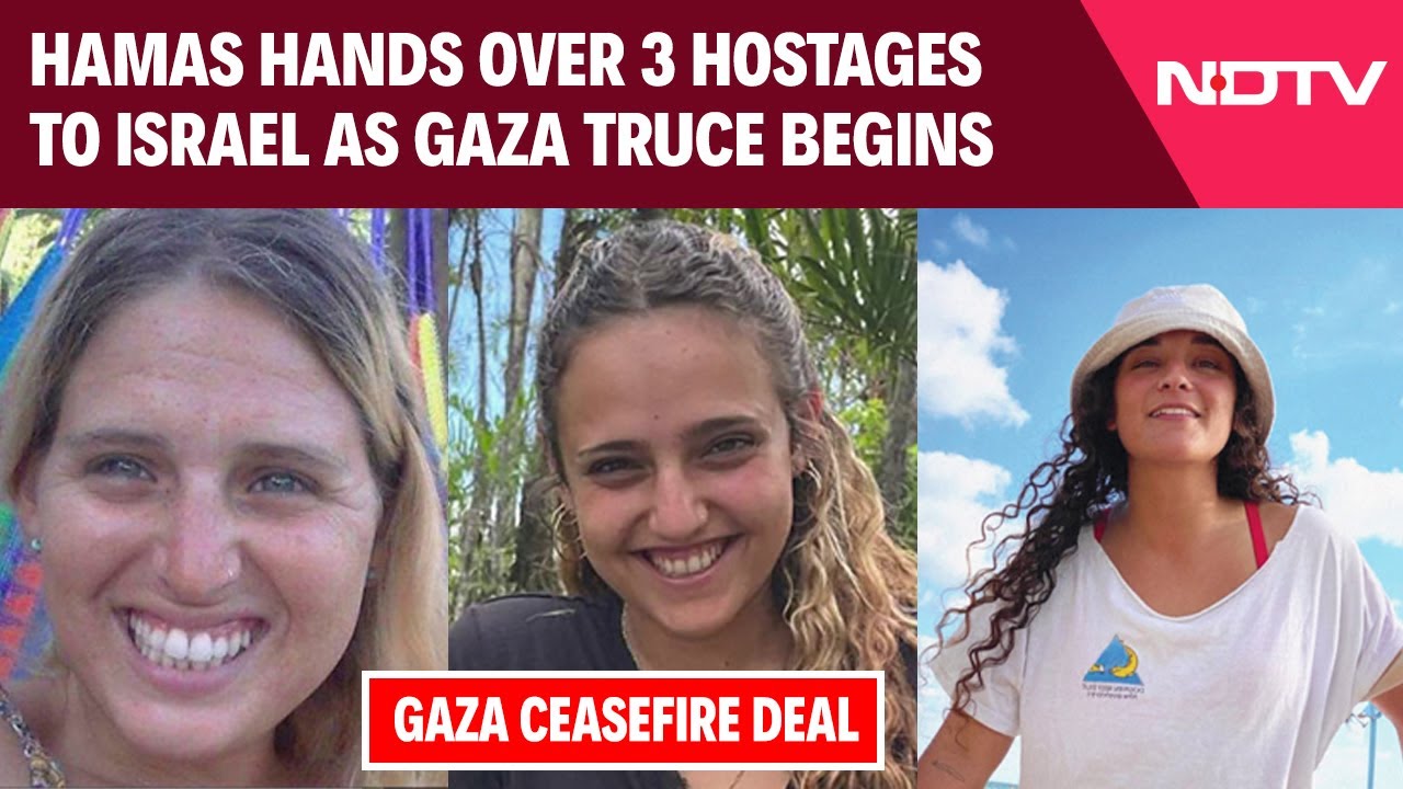 Israel Gaza Conflict | Hamas Releases Three Hostages As Gaza Ceasefire Begins
