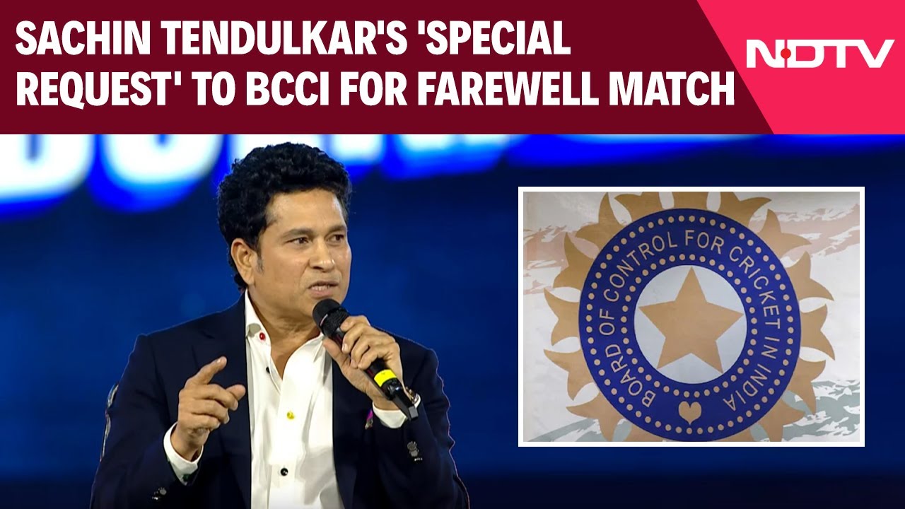 Sachin Tendulkar Reveals His Only Special Request To BCCI For Farewell Match At Wankhede