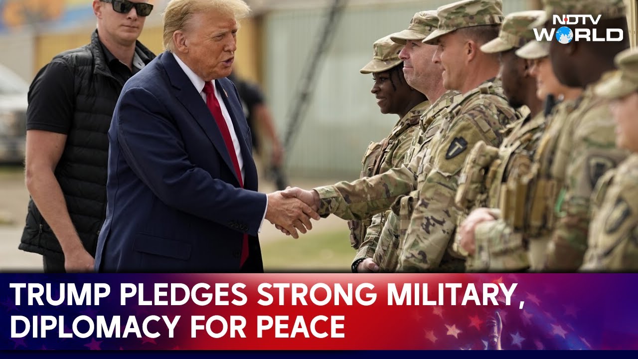 Trump Promises Strongest Military And Diplomacy For Lasting Peace