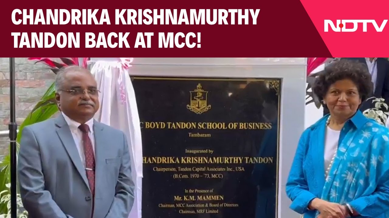 Video : Madras Christian College News | Chandrika Krishnamurthy Tandon Back At MCC!