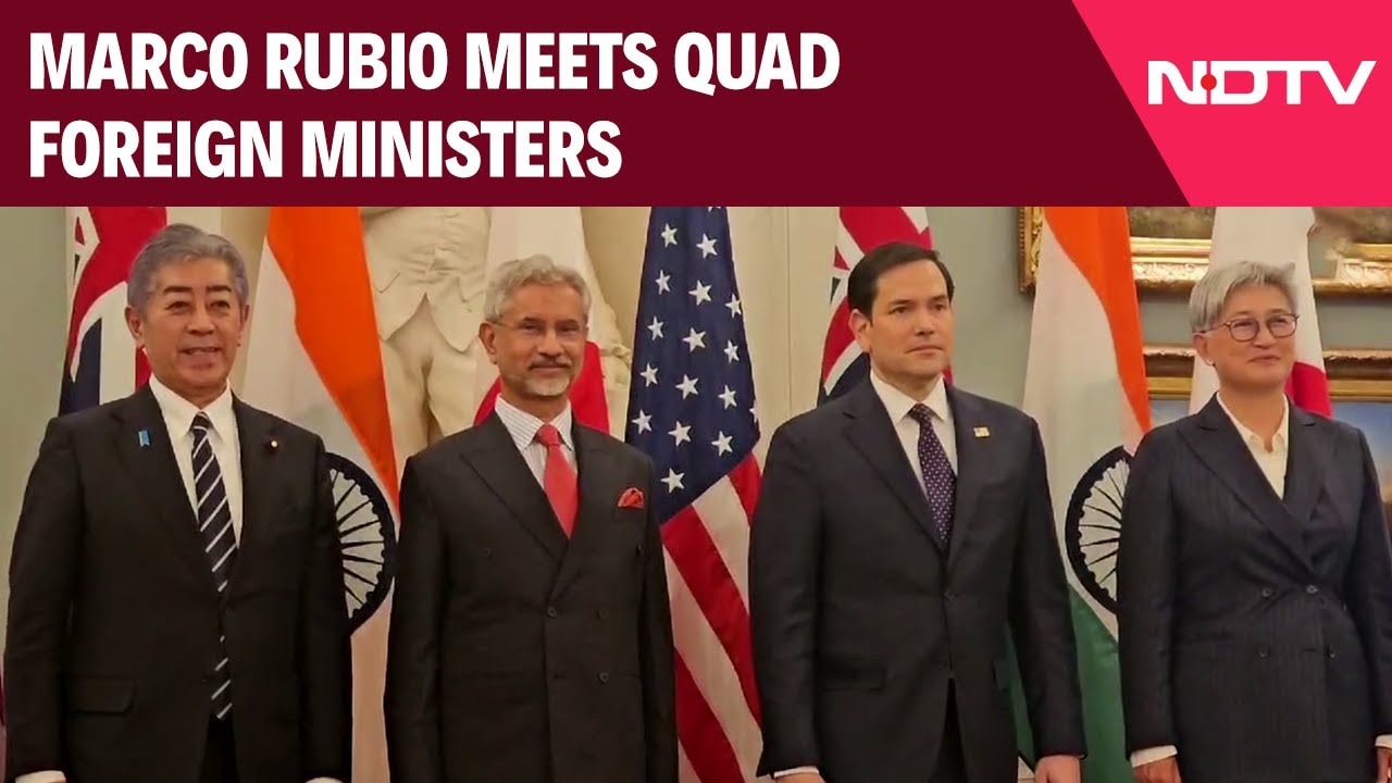 Jaishankar Marco Rubio Meet | US Secretary Of State Marco Rubio Meets QUAD Foreign Ministers