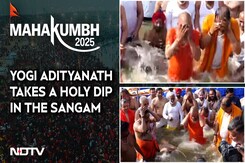 Yogi Adityanath, Cabinet Ministers Take A Holy Dip In The Sangam Yogi Adityanath, Cabinet Ministers Take A Holy Dip In The Sangam