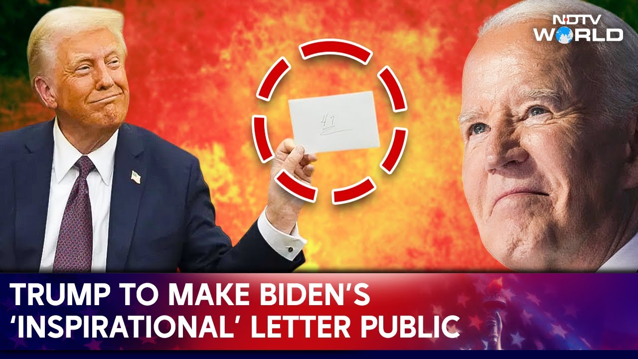 Trump To Make Biden's 'Inspirational' Letter Public Soon