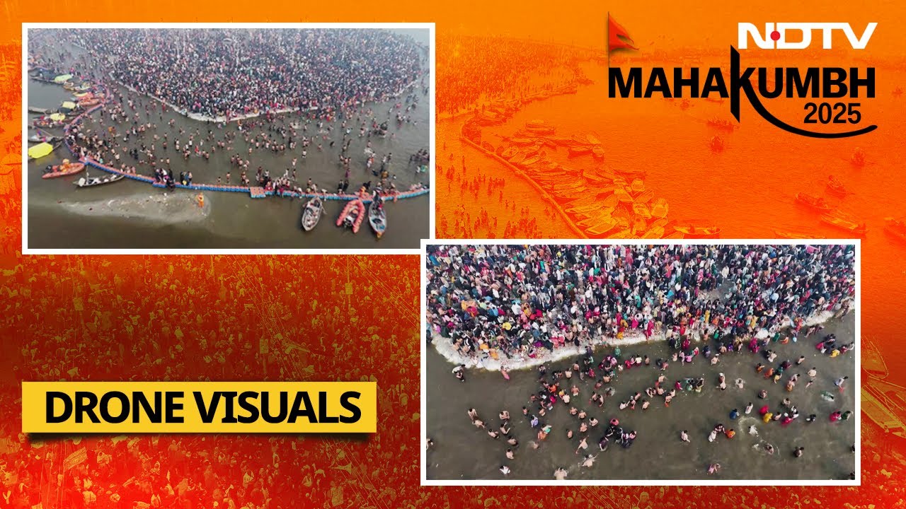 Maha Kumbh Mela 2025 Drone Visuals Maha Kumbh Mela The Largest