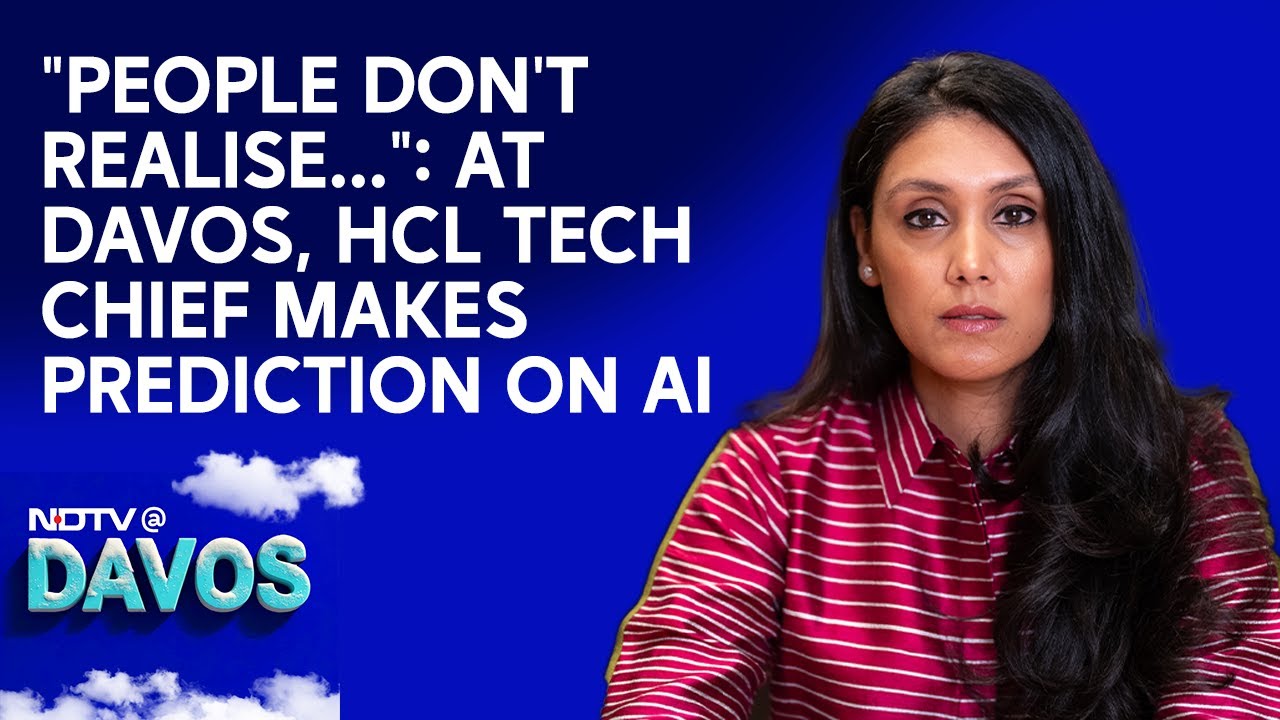 Video: WEF 2025 | 'People Don't Realise...': At Davos, HCL Tech Chief Makes Prediction On AI