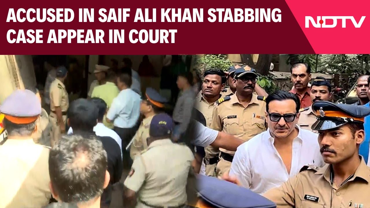 Saif News Today | Saif Ali Khan Stabbing Case: Accused Brought to Bandra Court