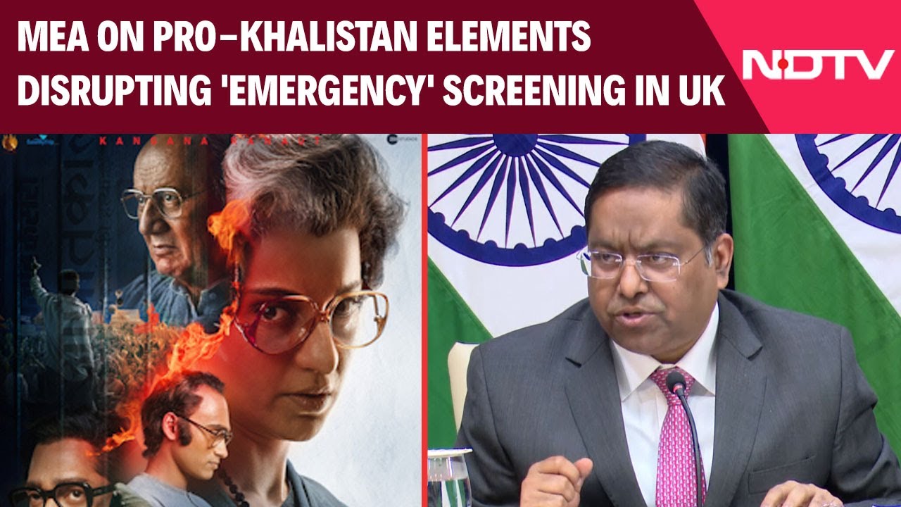 India Expresses Concern Over Pro-Khalistan Elements Disrupting 'Emergency' Screening In UK