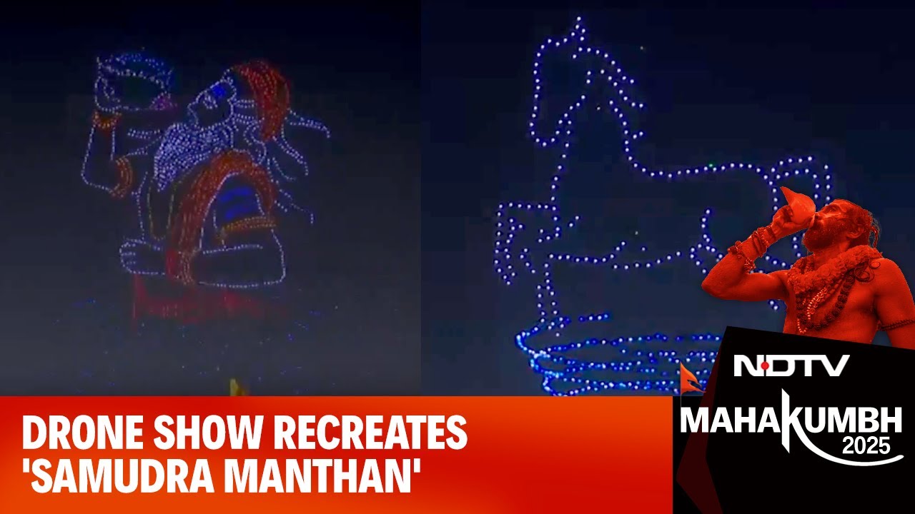 Maha Kumbh 2025: Drone Show Recreates 'Samudra Manthan' At Maha Kumbh 2025 In Prayagraj