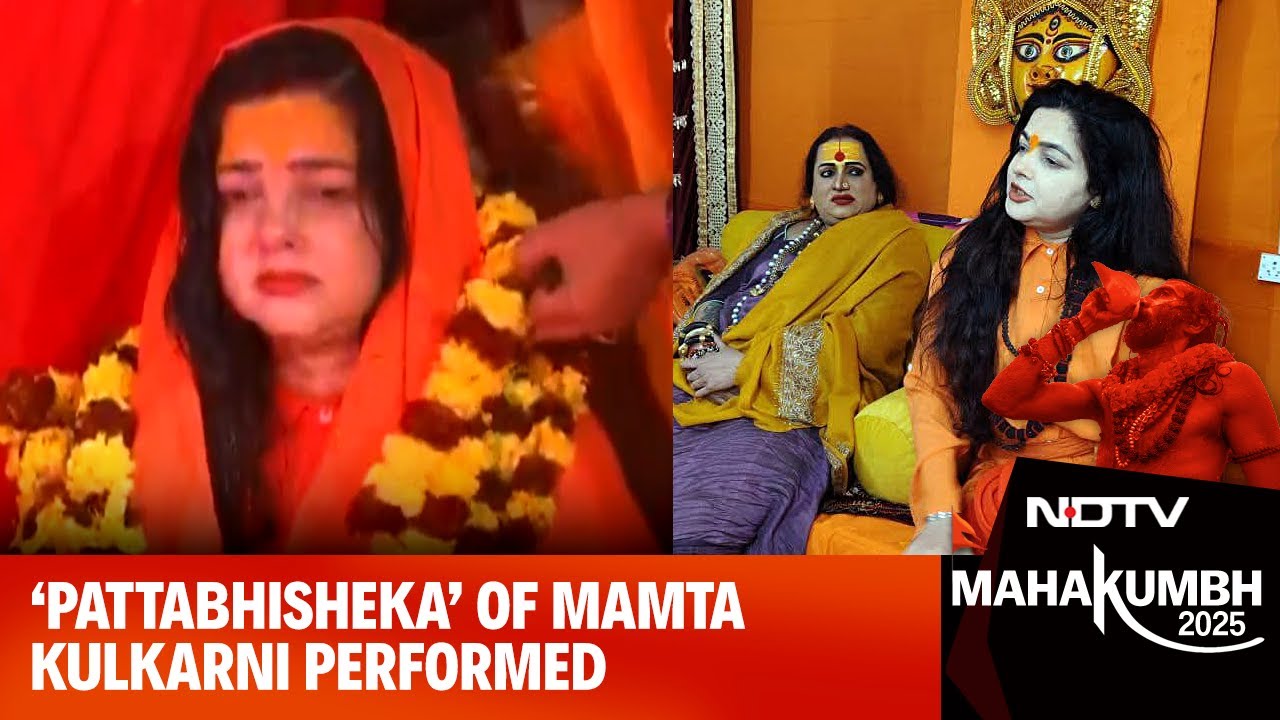 Maha Kumbh 2025: 'Pattabhisheka' Of Former Actress Mamta Kulkarni Performed At Sangam Ghat