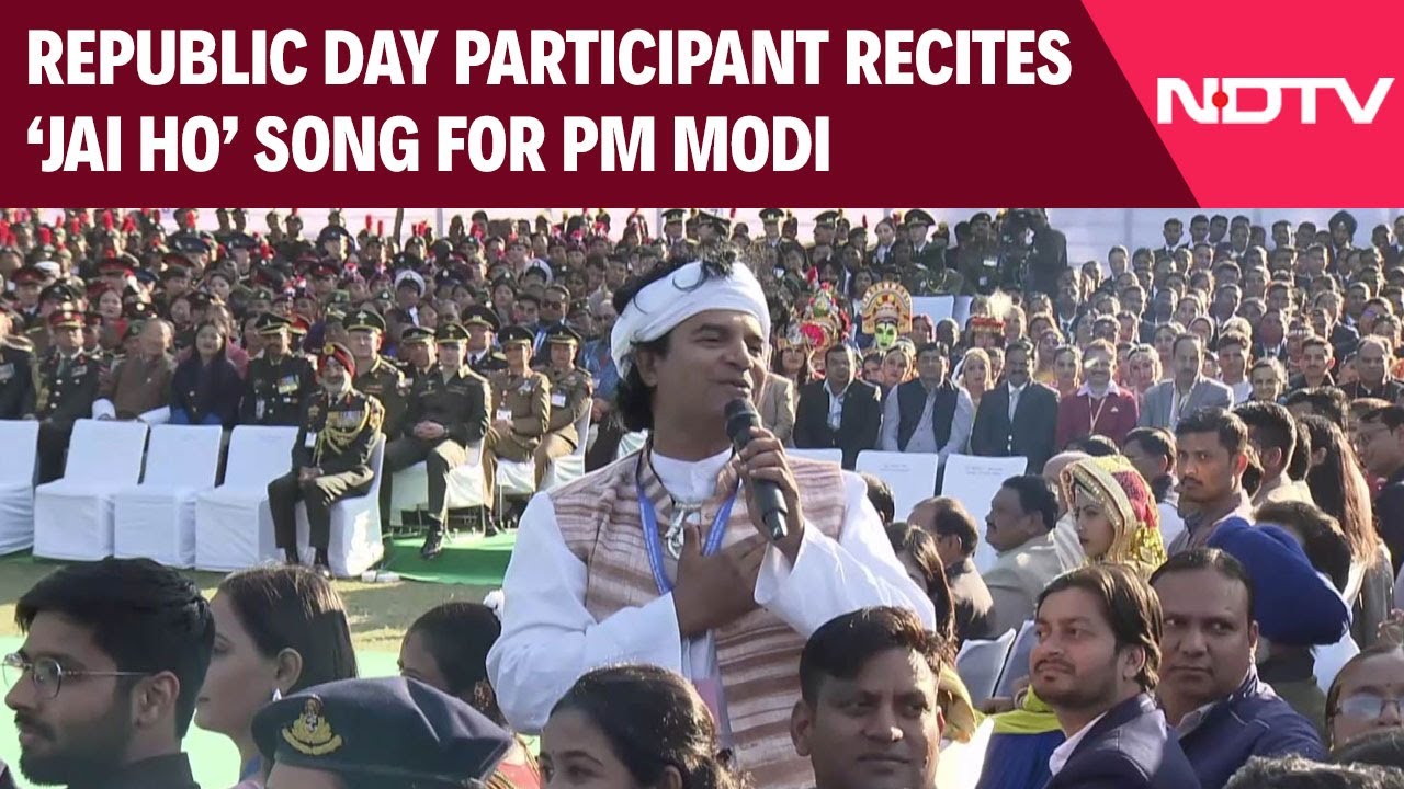 Republic Day Participant Recites ‘Jai Ho’ Song For PM Narendra Modi