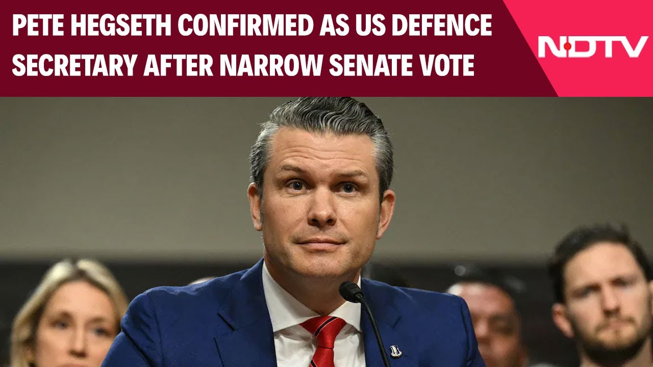 Pete Hegseth Confirmed As US Defence Secretary After Narrow Senate Vote
