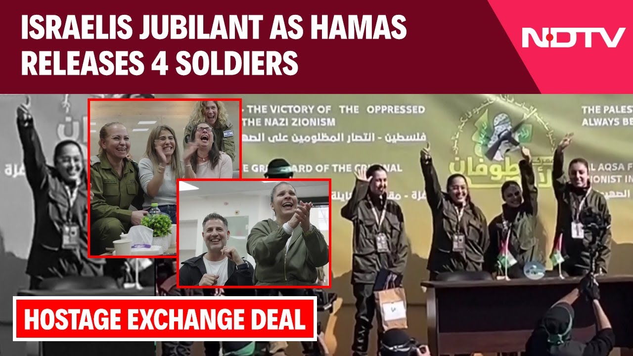 Israel Hamas Hostage Release | Emotional Moment As Israelis Celebrate Release Of 4 Soldiers By Hamas