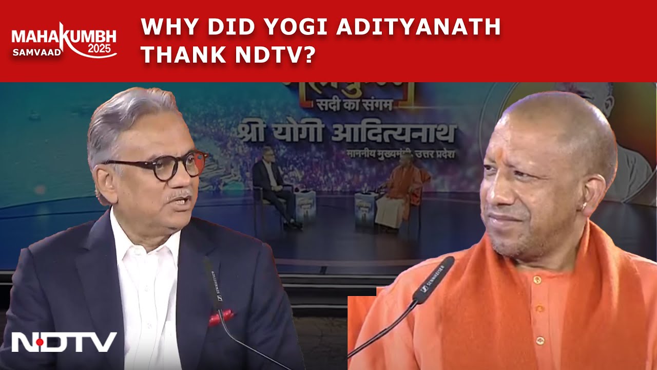 UP CM Yogi Adityanath Thanks NDTV For Its Reportage On Mahakumbh 2025