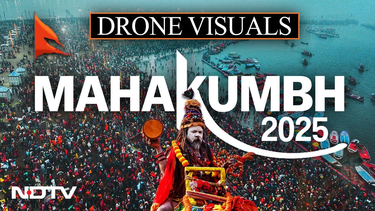 Incredible Drone Visuals From Sangam At Mahakumbh Mela, Prayagraj