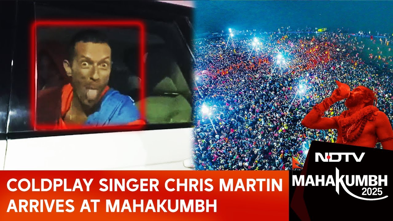 Coldplay's Chris Martin Arrives At Maha Kumbh