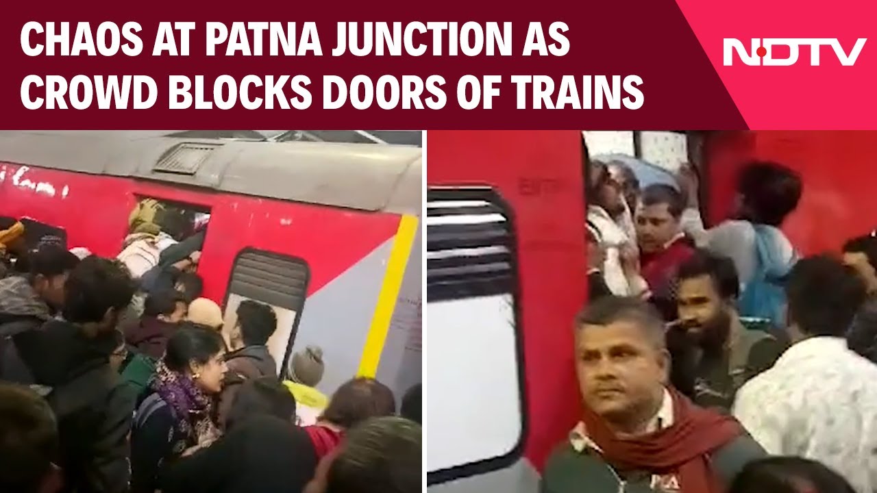 Patna Train: Chaos At Patna Junction As Crowd Blocks Doors Of Delhi-Bound Train