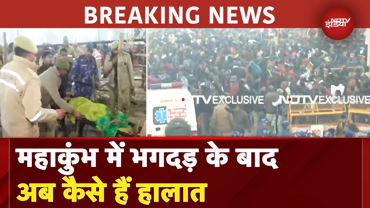 Video: Mahakumbh Stampede LIVE Updates: संतों ने टाला स्नान तो भीड़ के लिए खोले और रास्ते, देखें ताजा हालात