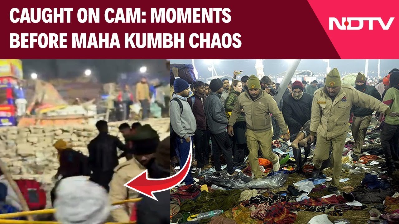 Moments That Led To Maha Kumbh Stampede Caught On Cam