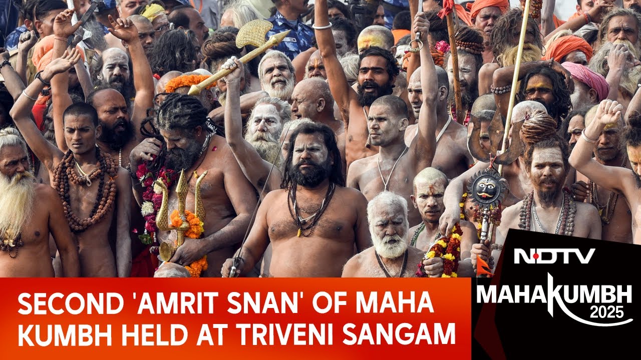 Maha Kumbh 2025 | Second 'Amrit Snan' Of Maha Kumbh Held At Triveni Sangam In Prayagraj Maha Kumbh 2025 | Second 'Amrit Snan' Of Maha Kumbh Held At Triveni Sangam In Prayagraj