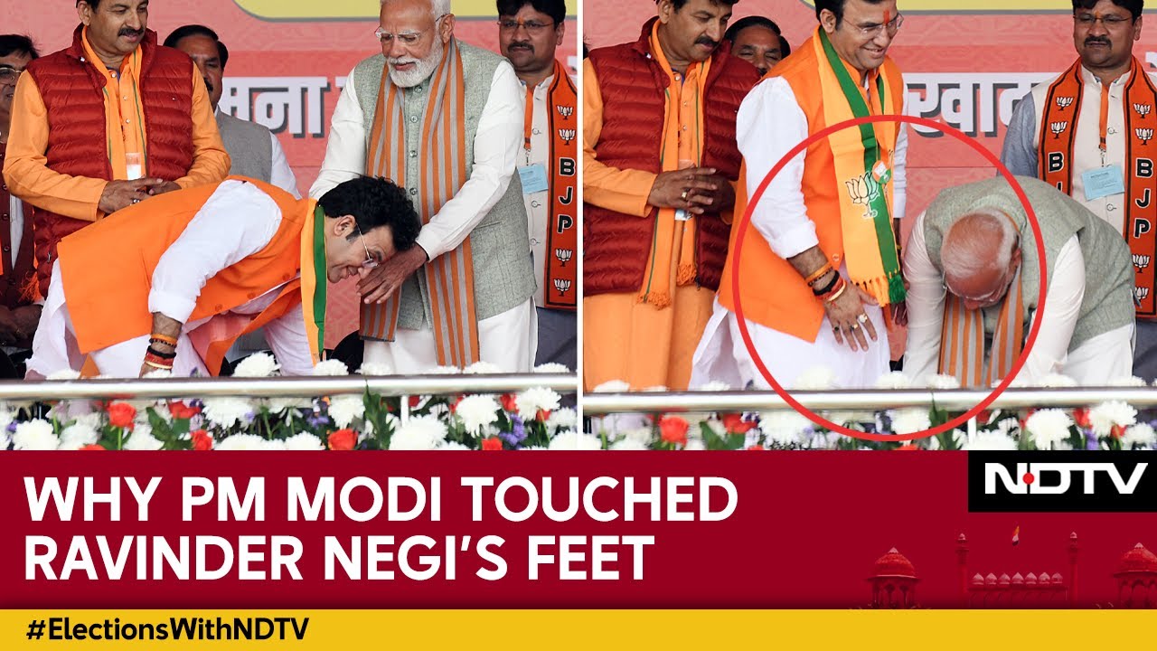 Delhi Polls 2025 | Why PM Modi Touched Patparganj MLA Ravinder Negi's Feet