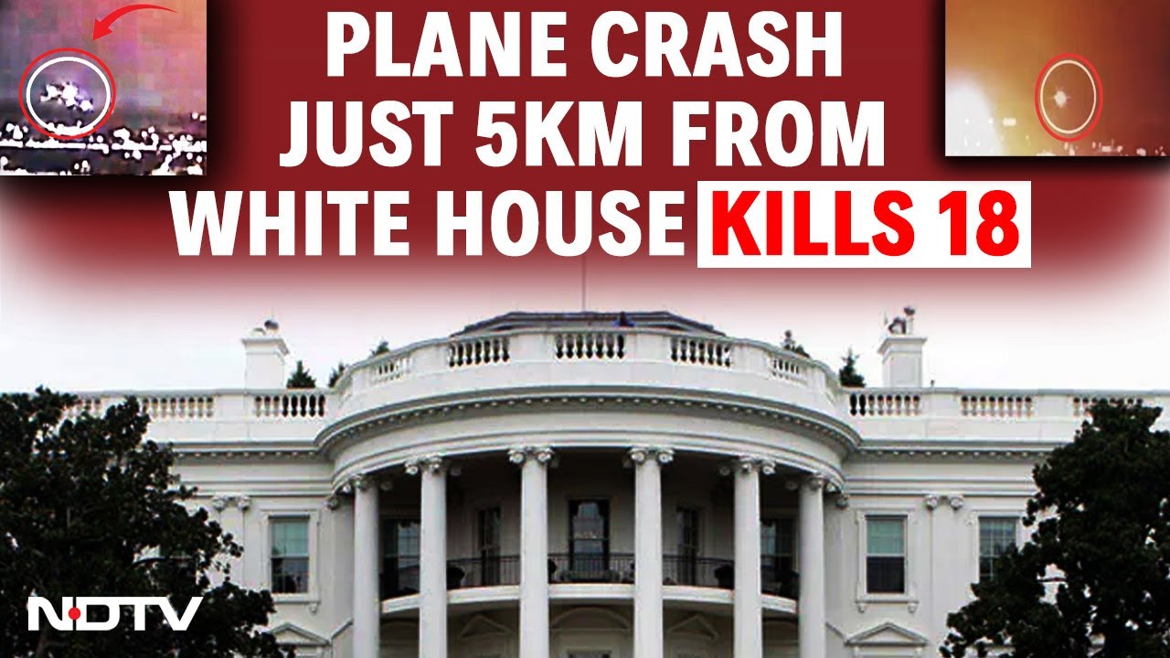 Washington Plane Crash | Passenger Plane And Helicopter Crash Just 5 Km From White House