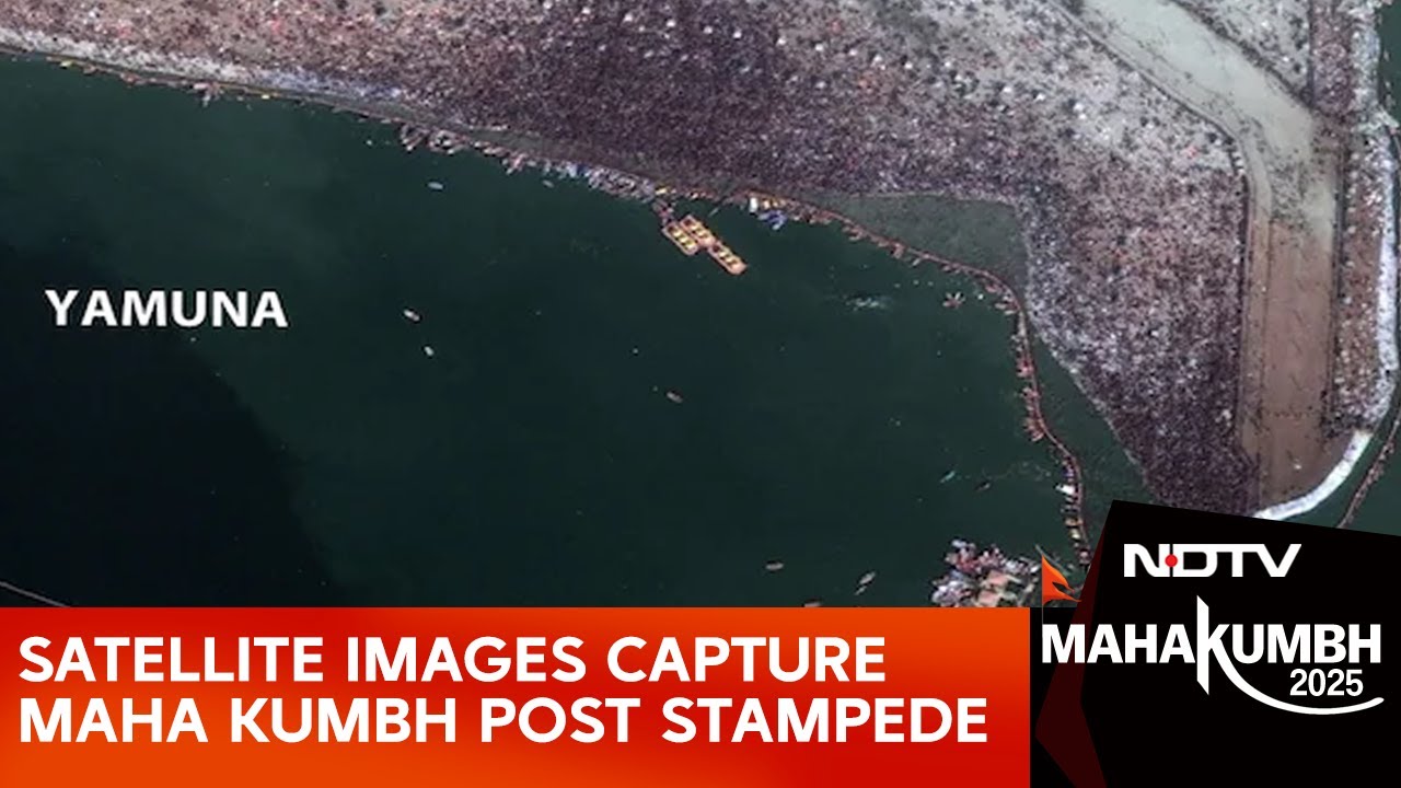 Video : Exclusive Pics From Space Capture Maha Kumbh Hours After Stampede In Which 30 Died