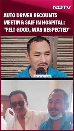 Saif Ali Khan | Auto Driver Recounts Meeting Saif Ali Khan In Hospital: "Felt Good, Was Respected"