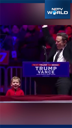 Video: Donald Trump MAGA Rally | Elon Musk's Son X Dances On Stage