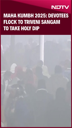 Maha Kumbh 2025: Devotees Flock To Triveni Sangam To Take Holy Dip