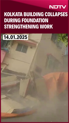 Kolkata Building Collapse | Apartment Building Collapses In South Kolkata, No One Injured