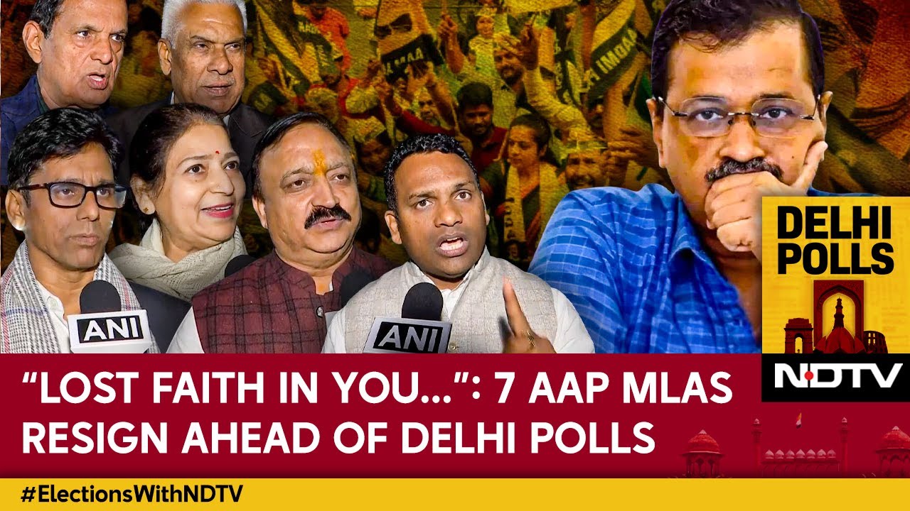 "Lost Faith in You...": 7 AAP MLAs resign ahead of Delhi Polls