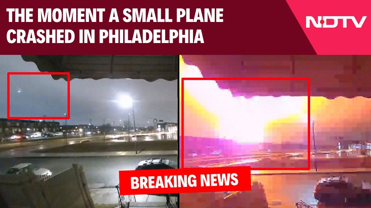 Small Plane Crashes In Philadelphia, Sparking Blaze
