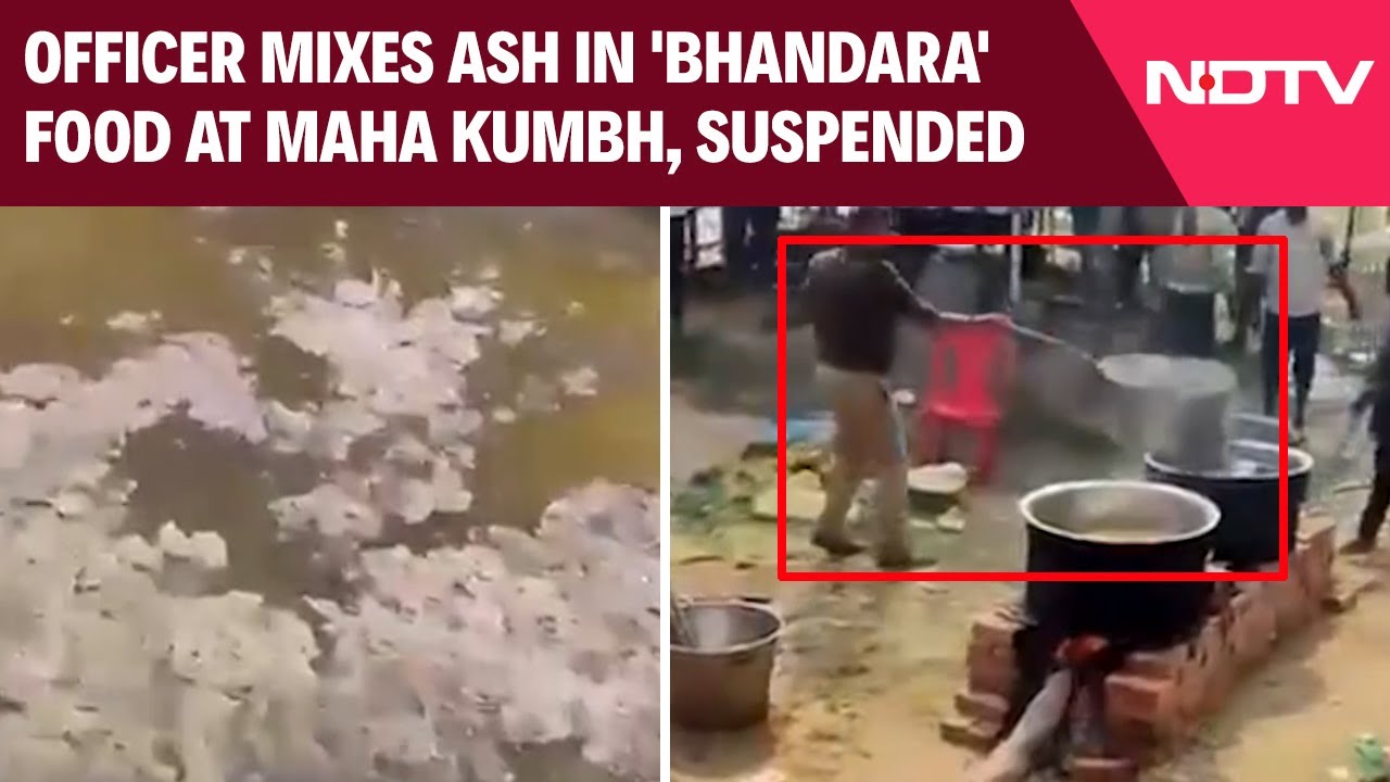 Police Officer Suspended For Mixing Ash In 'Bhandara' Food At Maha Kumbh