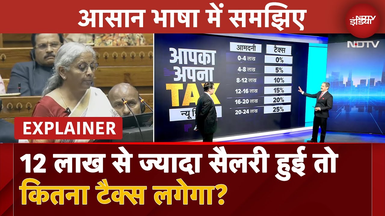 Budget 2025: 12 लाख से ज्यादा Salary हुई, तो कितना Tax लगेगा? आसान भाषा में समझिए | Income Tax Slabs Budget 2025: 12 लाख से ज्यादा Salary हुई, तो कितना Tax लगेगा? आसान भाषा में समझिए | Income Tax Slabs
