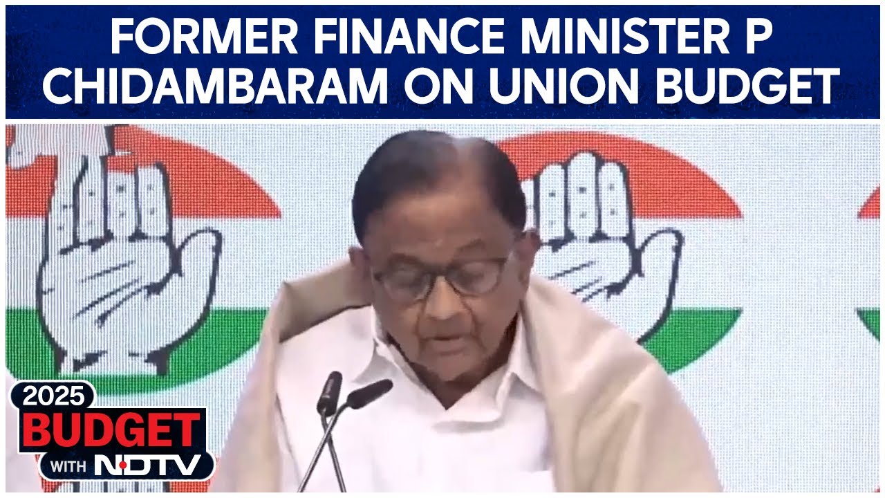 P Chidambaram On Budget | Former Finance Minister P Chidambaram On Union Budget P Chidambaram On Budget | Former Finance Minister P Chidambaram On Union Budget